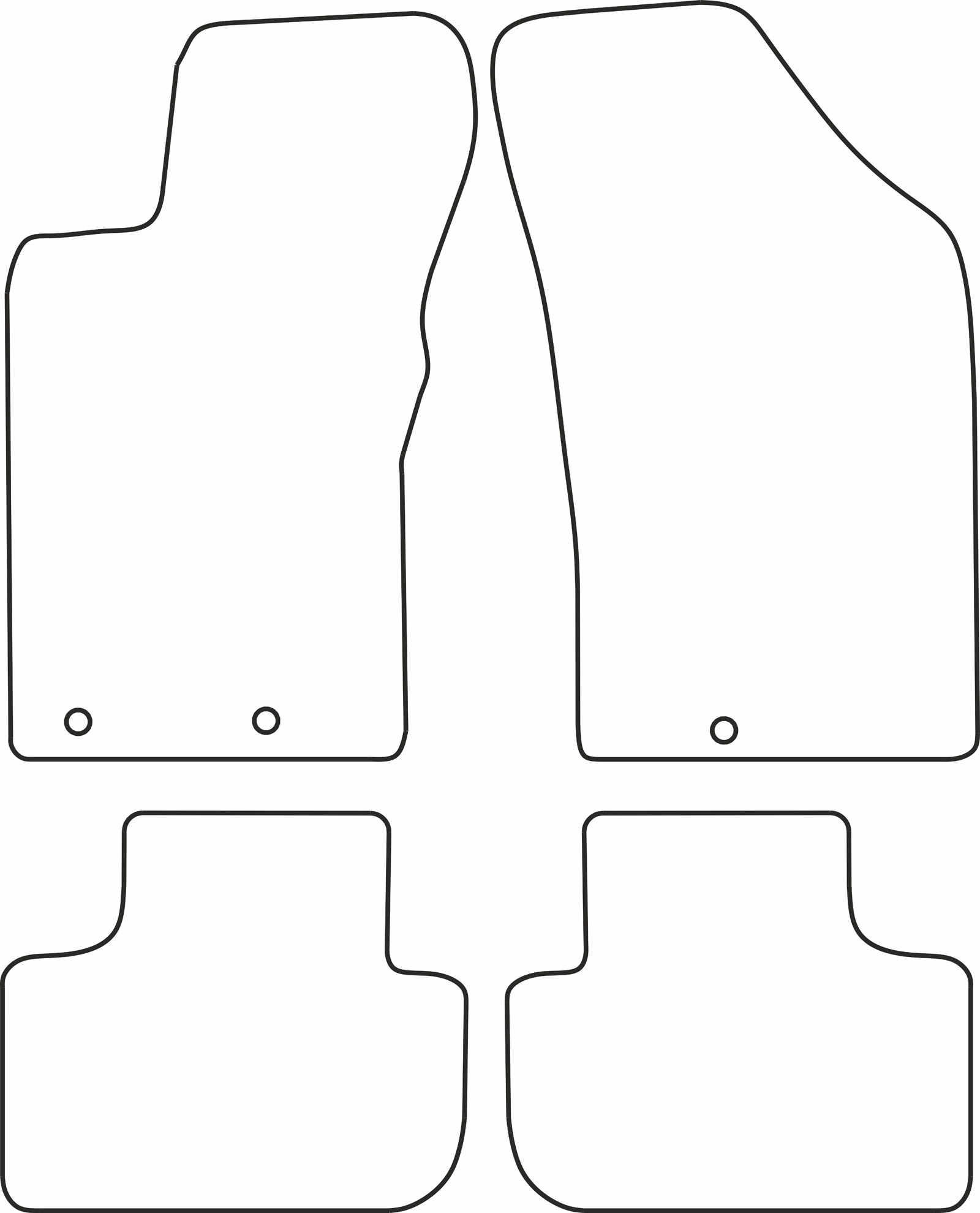 DYWANIKI WELUROWE ALFA ROMEO 147 3/5p 10/00>3/05 *Typ 5