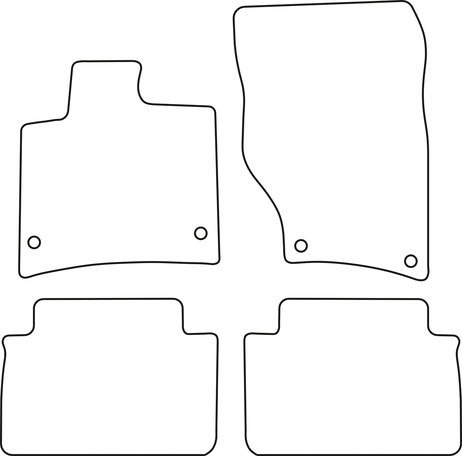 DYWANIKI WELUROWE AUDI Q7 I (4L) 3/2006>2015 *Typ 5