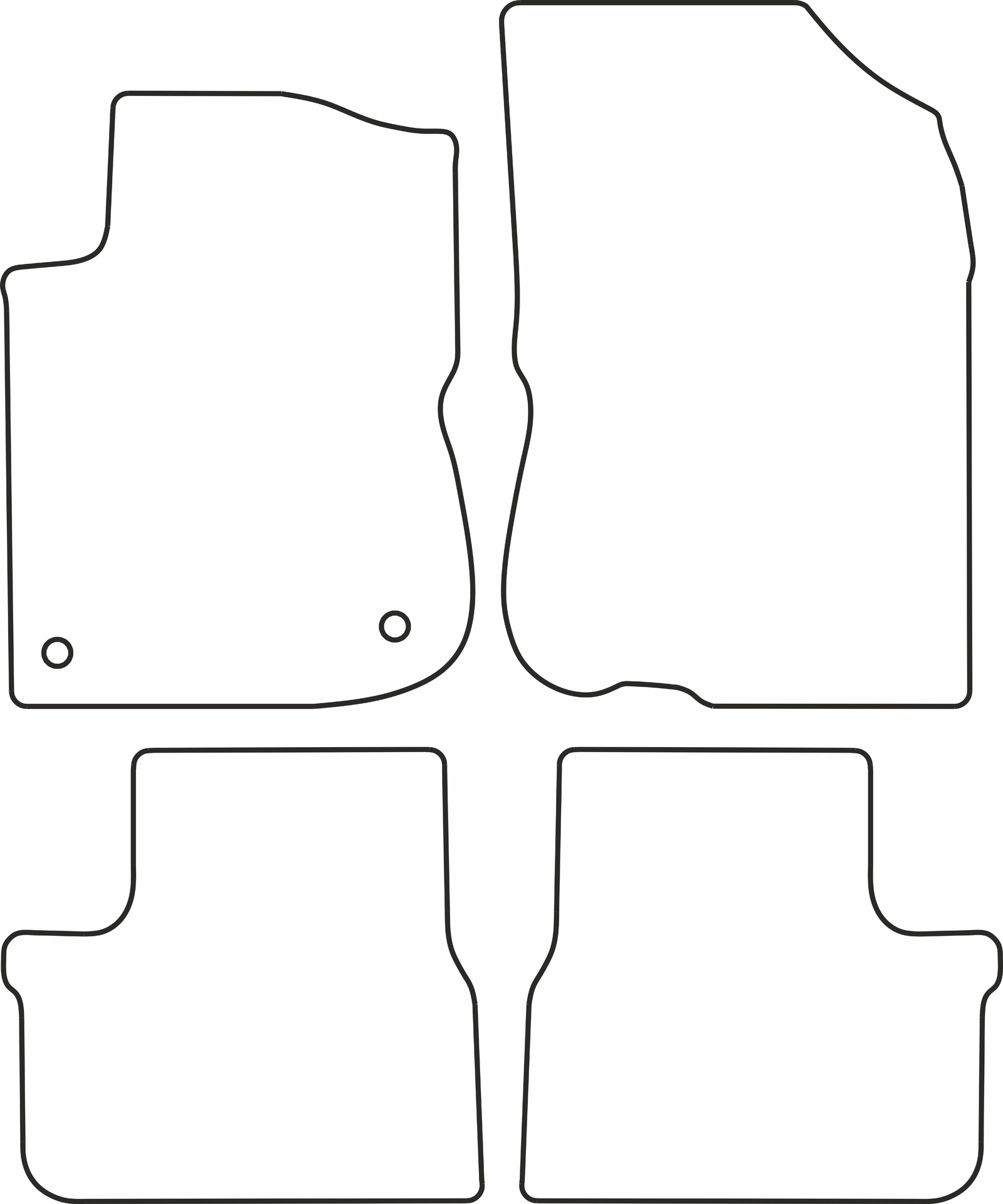 DYWANIKI WELUROWE PEUGEOT 208 3/5p 4/12> *Typ 5