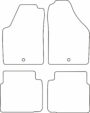 DYWANIKI WELUROWE FIAT IDEA 1/04> *Typ 5
