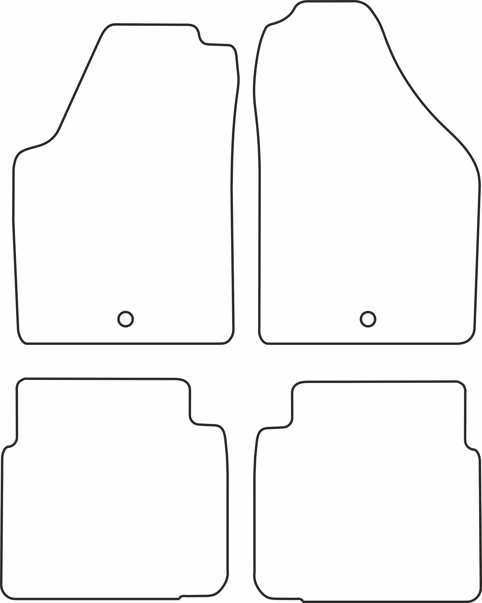 DYWANIKI WELUROWE FIAT IDEA 1/04> *Typ 5