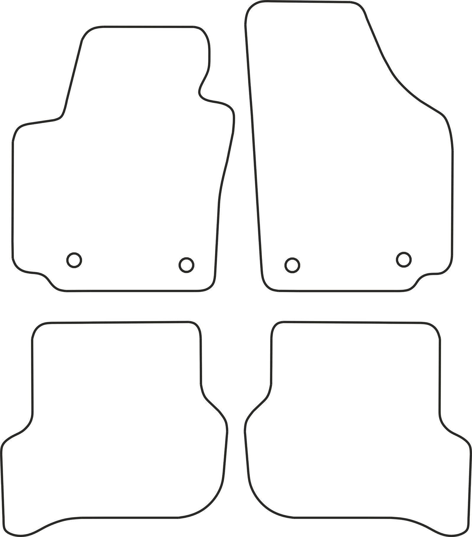 DYWANIKI WELUROWE SEAT ALTEA 2004-2008 *Typ 5
