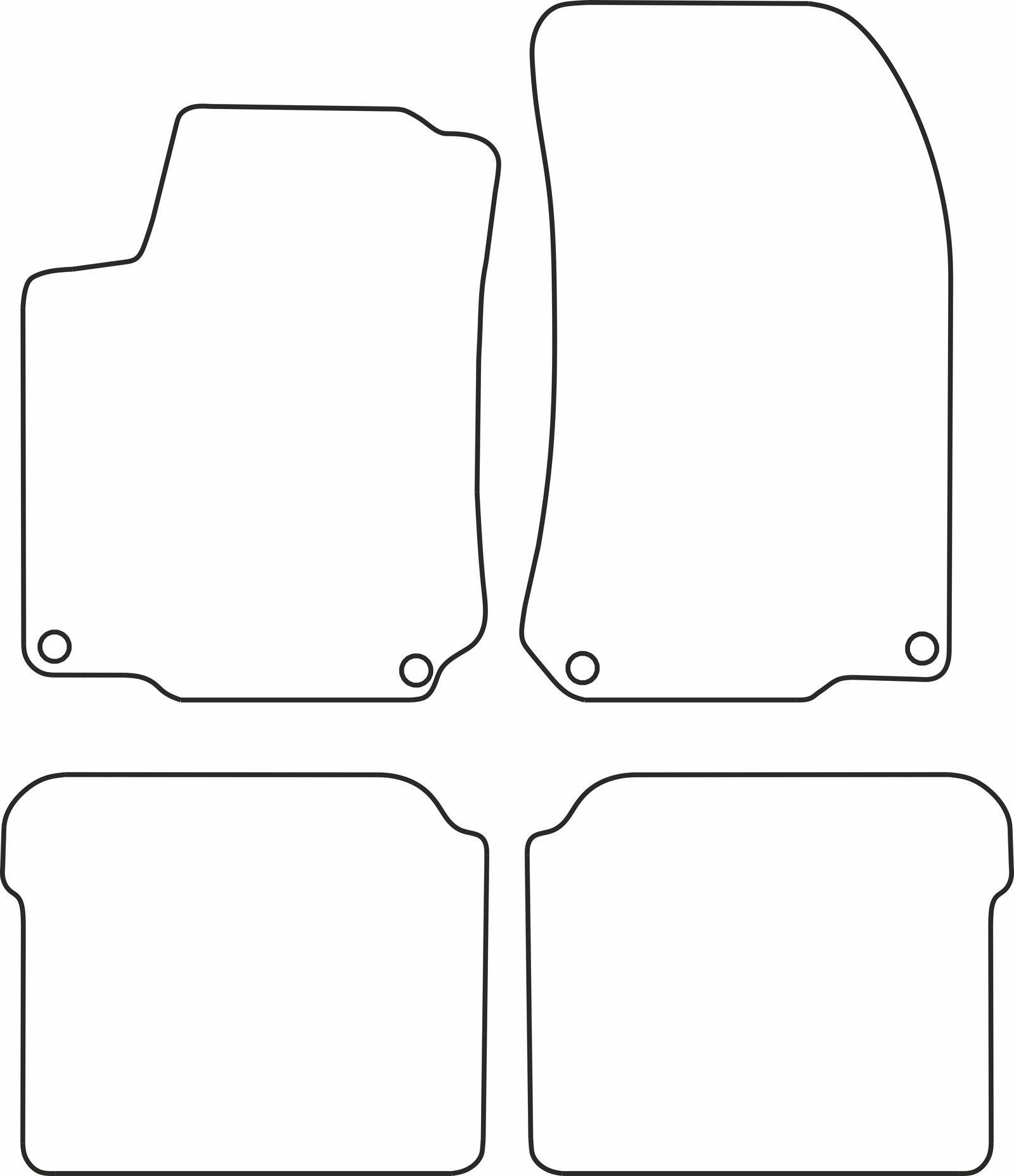 DYWANIKI WELUROWE VW GOLF IV 3p/5p 97>10/03 *Typ 5