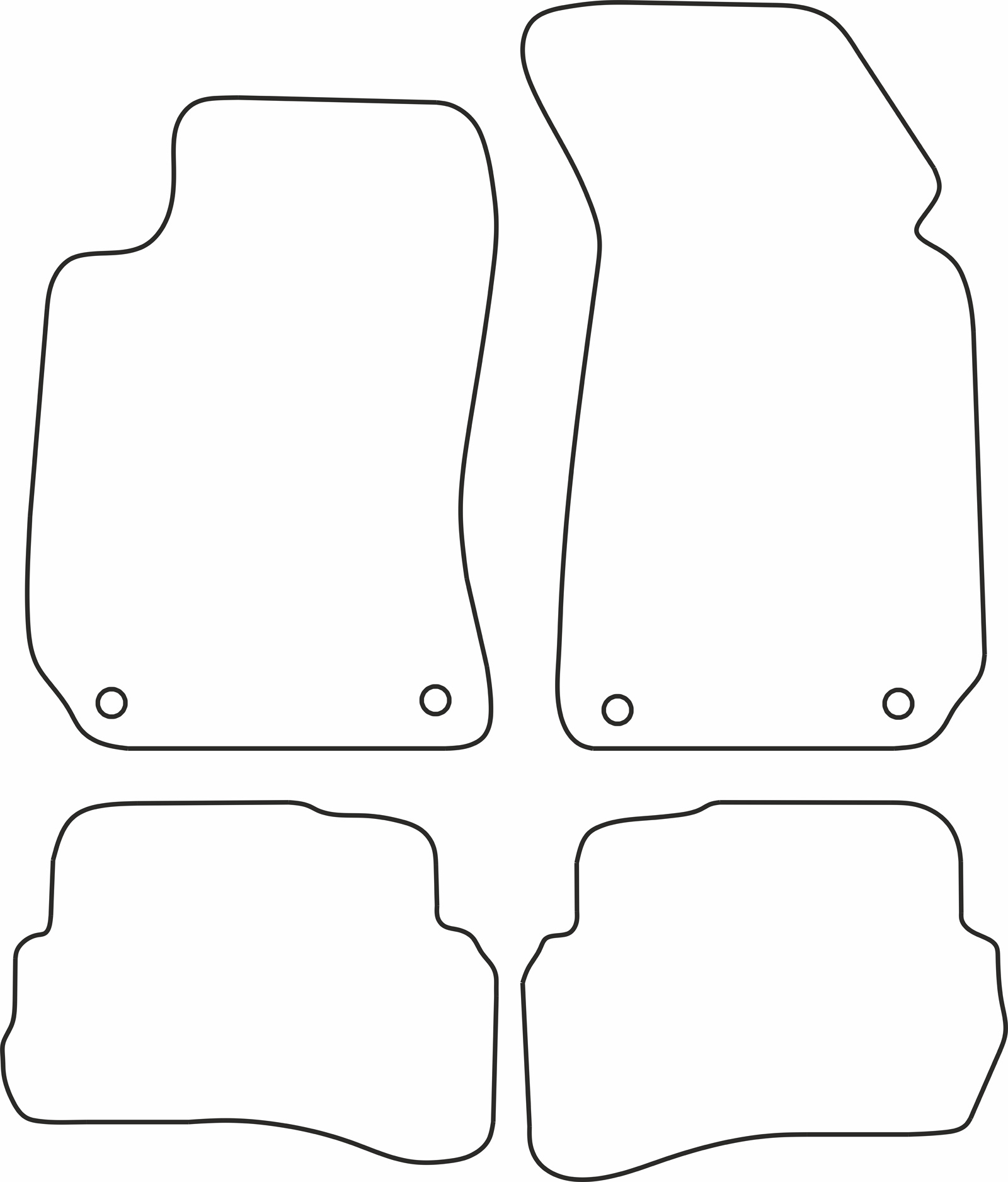 DYWANIKI WELUROWE VW PASSAT B5 FL fix oval 10/00>2/05 *Typ 5