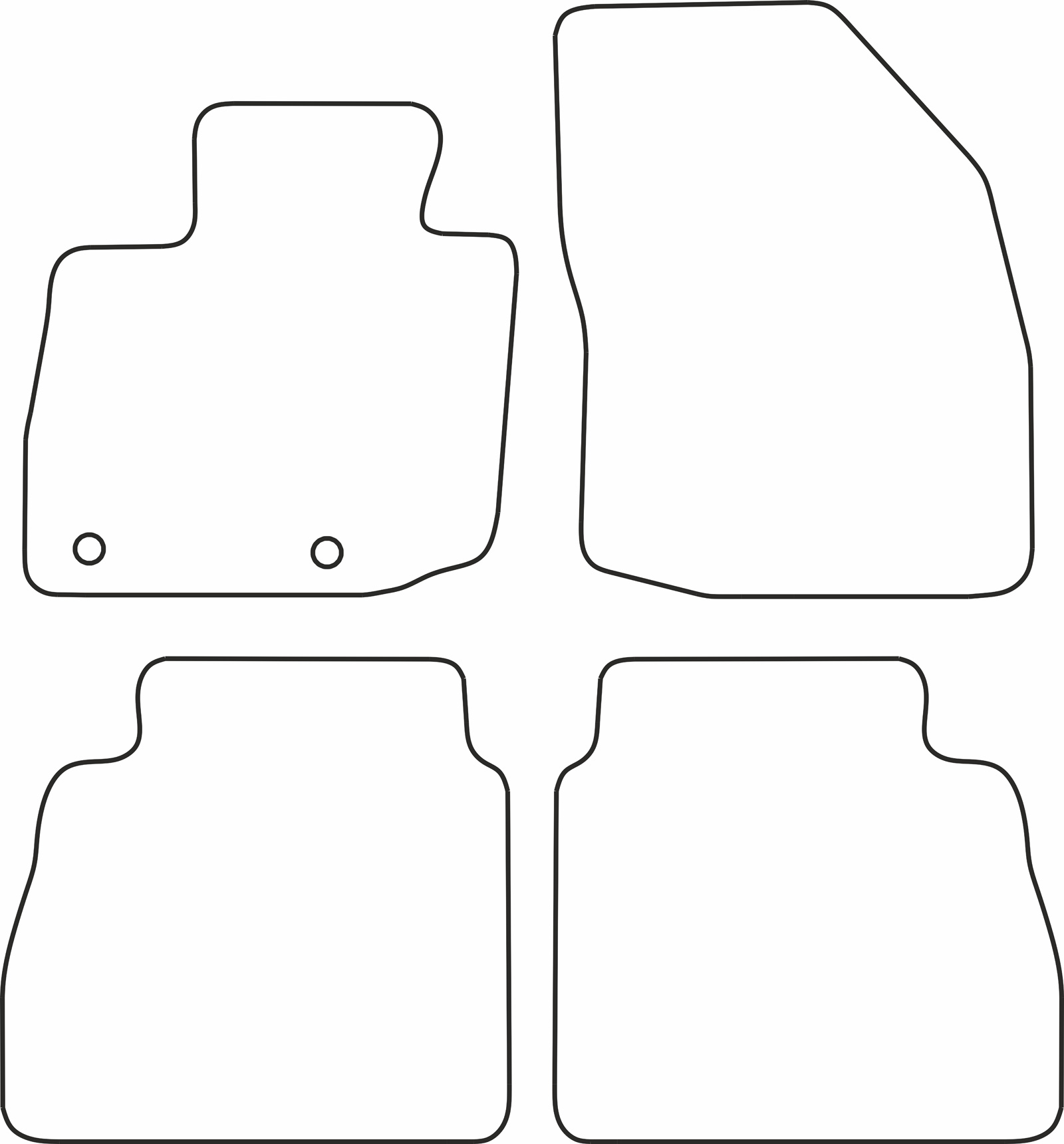 DYWANIKI WELUROWE HONDA CIVIC 3p/5p  1/06>1/12 *Typ 5