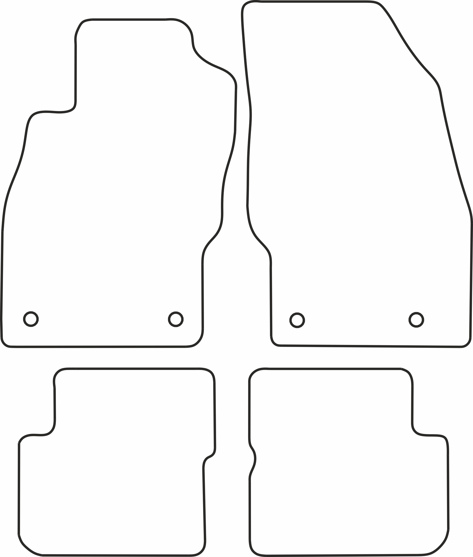 DYWANIKI WELUROWE OPEL CORSA D 3p 5p 2006> / CORSA E 2014> 2006> / 2014> *Typ 5