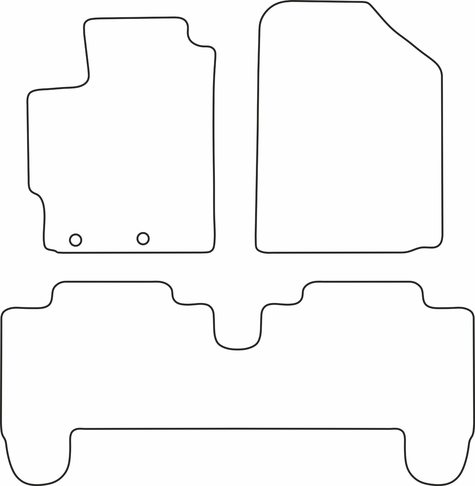 DYWANIKI WELUROWE TOYOTA YARIS II 3p 5p 1/06>10/11 *Typ 5