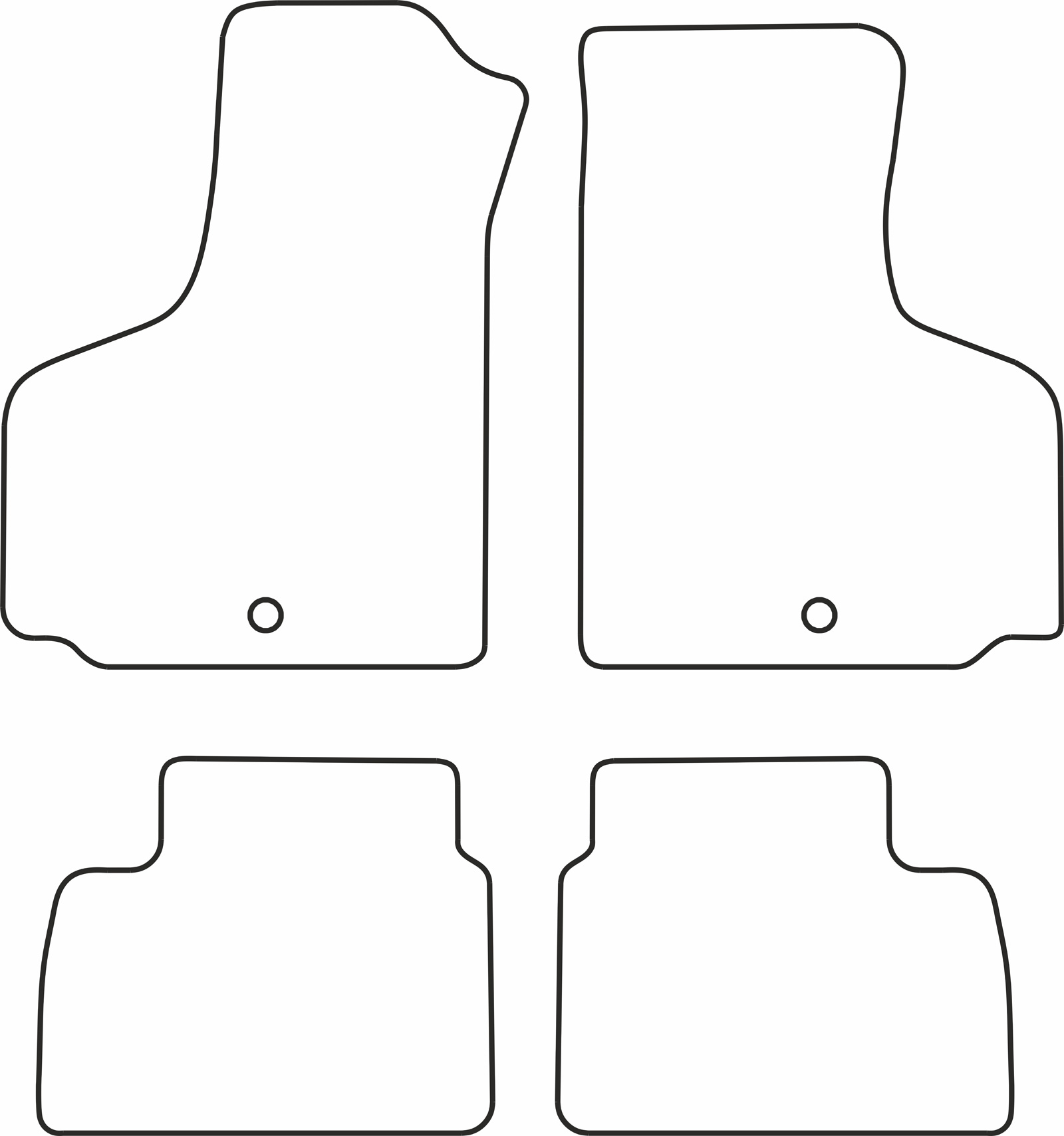 DYWANIKI WELUROWE FIAT DOBLO 5p 11/00>12/09 *Typ 5