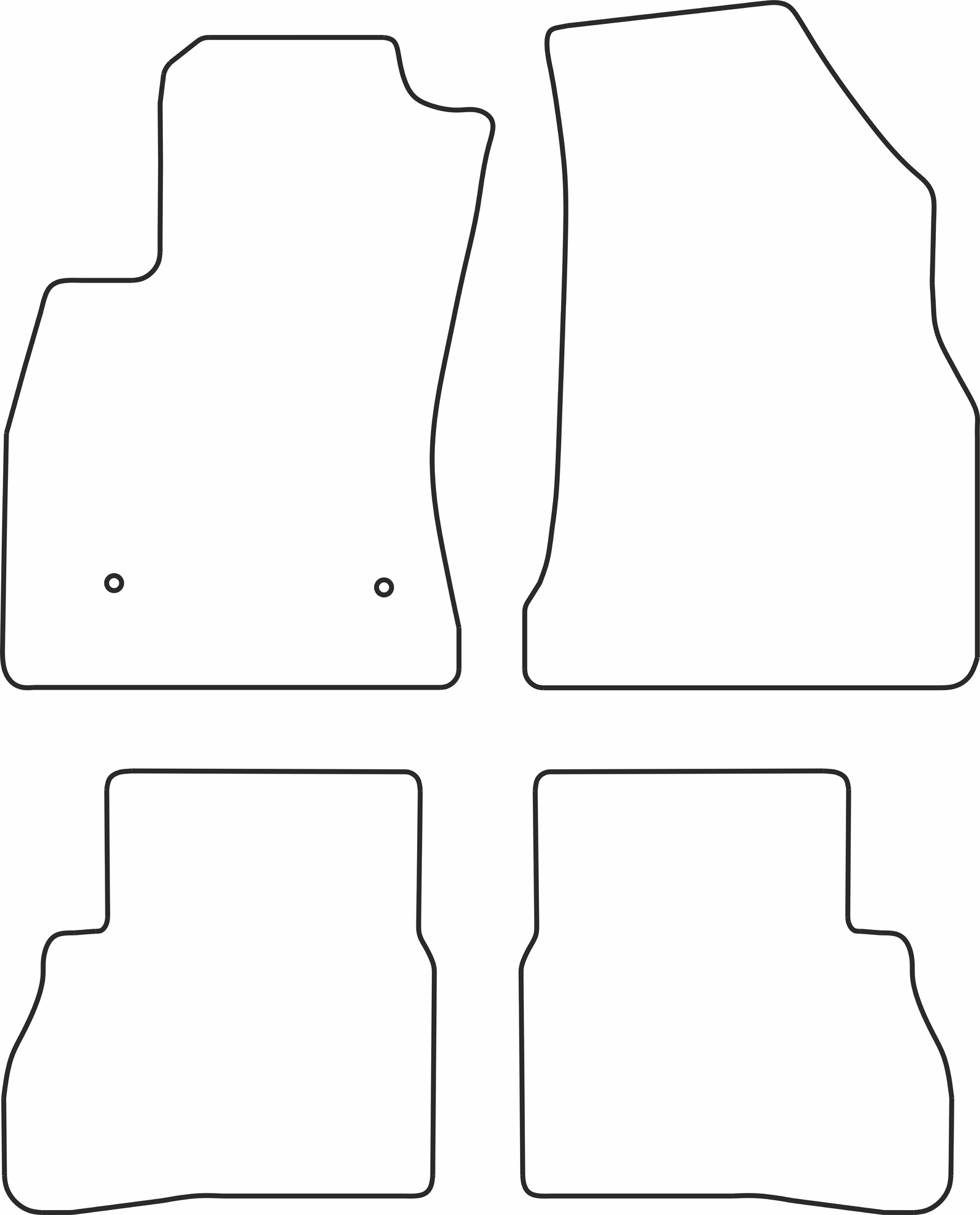 DYWANIKI WELUROWE FIAT DOBLO 5p 1/10> *Typ 5