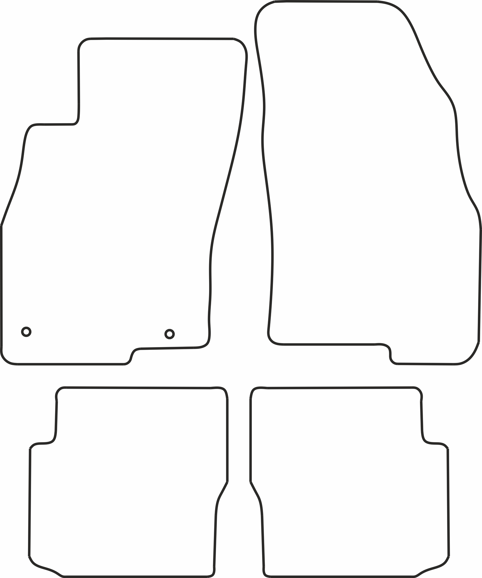 DYWANIKI WELUROWE FIAT PUNTO 3p 5p 1/12> *Typ 5