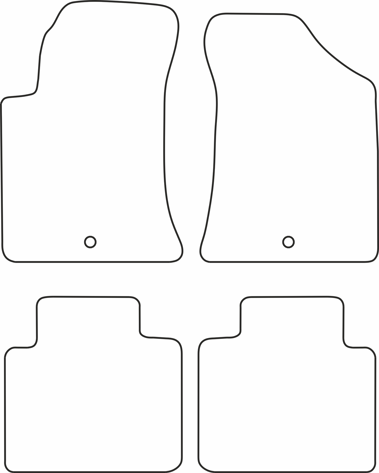 DYWANIKI WELUROWE KIA CERATO 05>08 *Typ 5