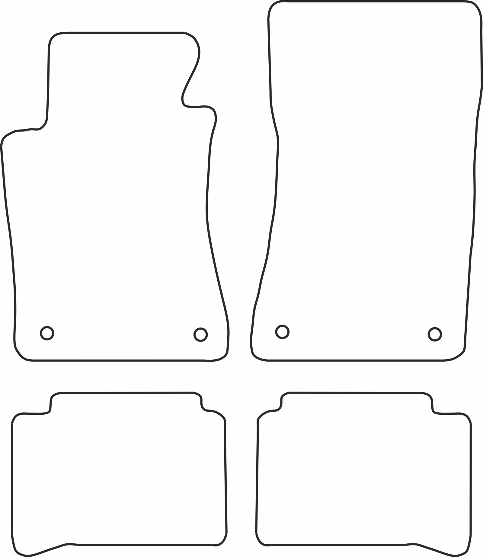 DYWANIKI WELUROWE MERCEDES CLASSE E (W211) 4p /S211/ CLS 11-2005 2002> *Typ 5