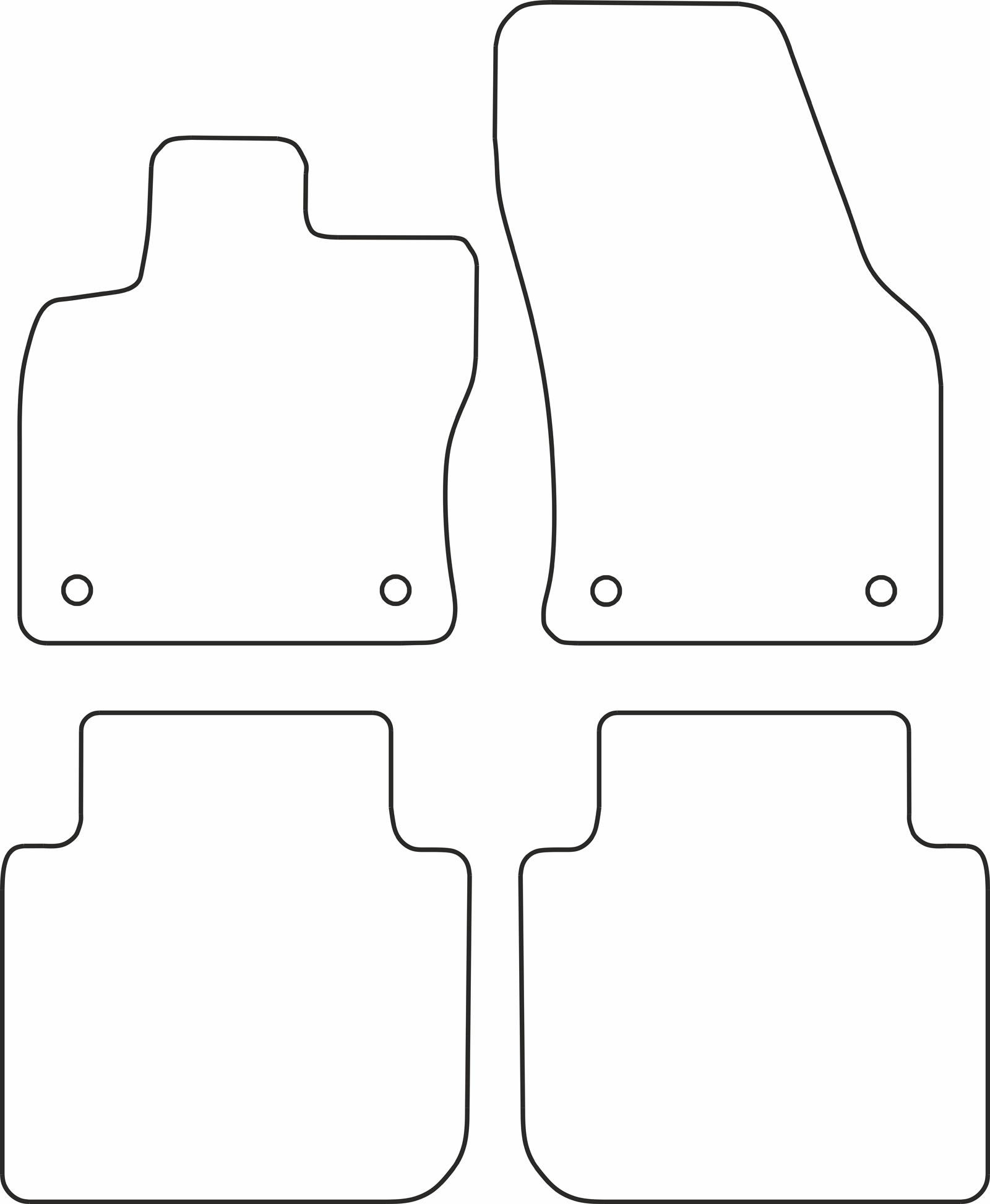 DYWANIKI WELUROWE SEAT TARRACO 2018> // VW TIGUAN Allspace 2017> // SKODA KODIAQ 2016> 2018> *Typ 5