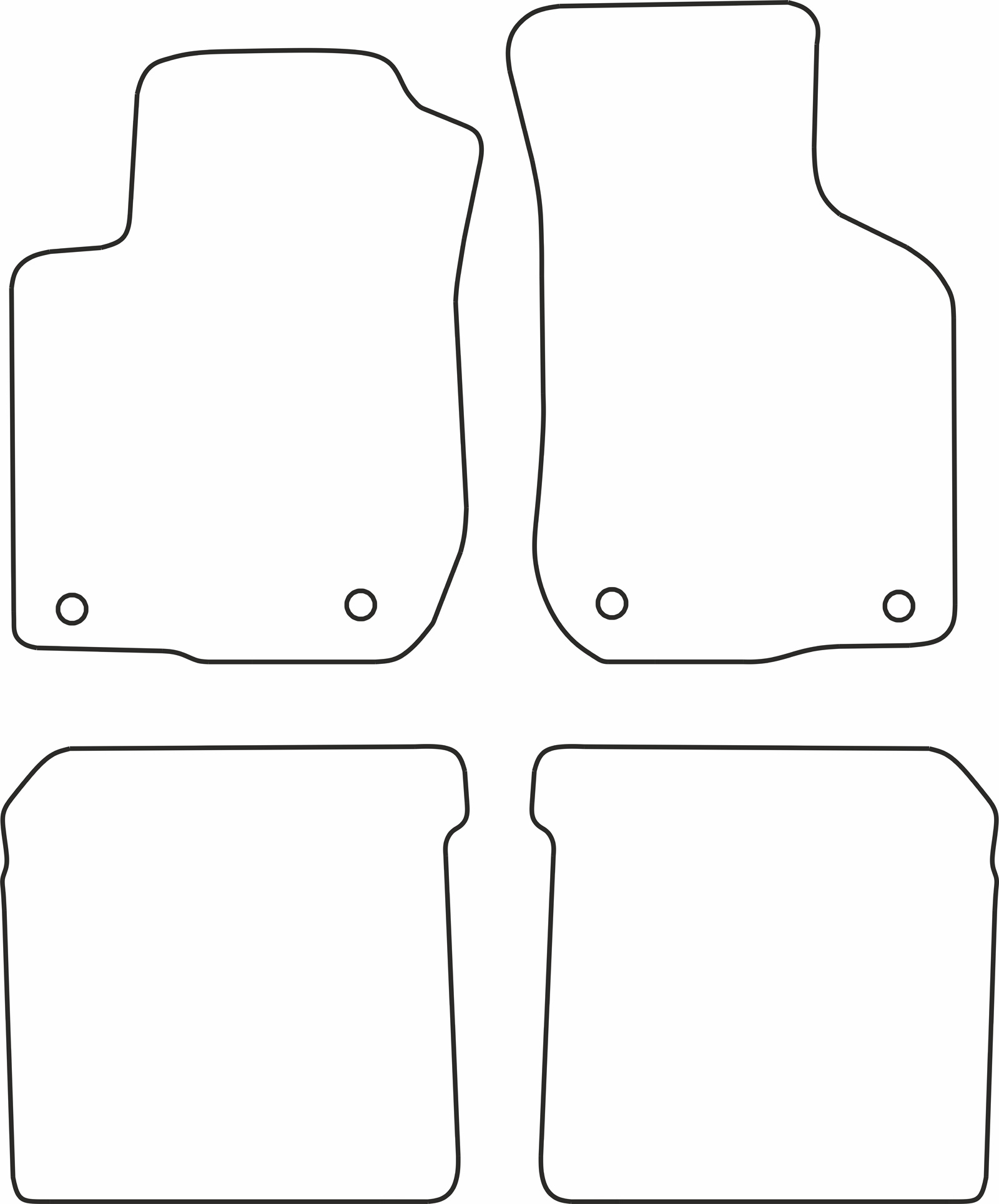 DYWANIKI WELUROWE AUDI A3 (8L) 1993-2003 *Typ 5