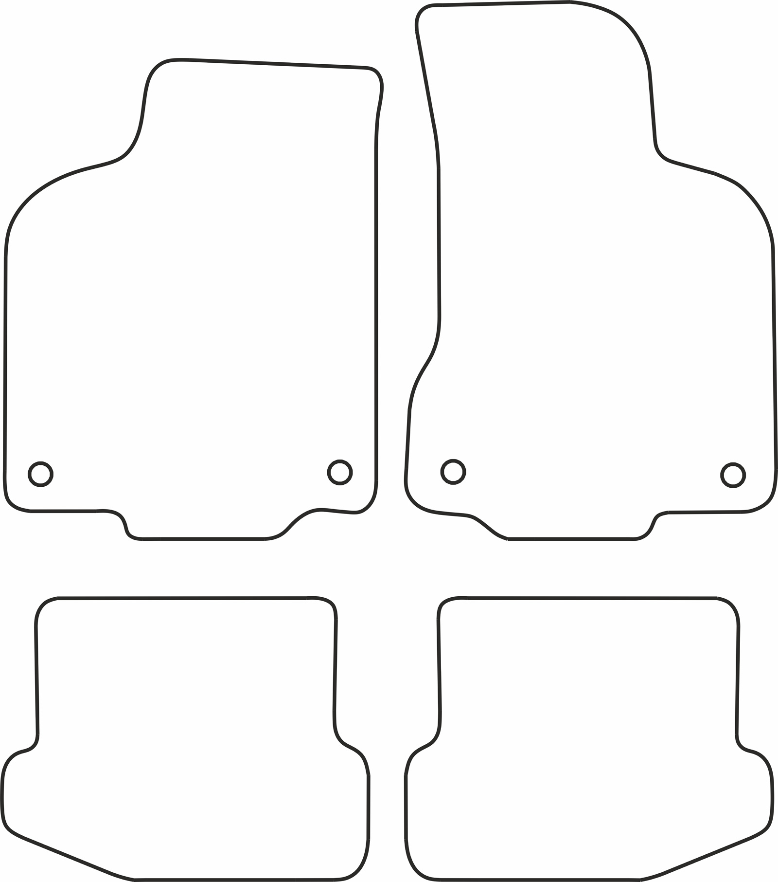 DYWANIKI WELUROWE VW POLO 6N2 1999-2001 *Typ 5
