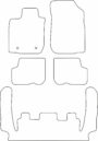 DYWANIKI WELUROWE DACIA LOGAN MCV 7p. 2005>2013 *Typ 5
