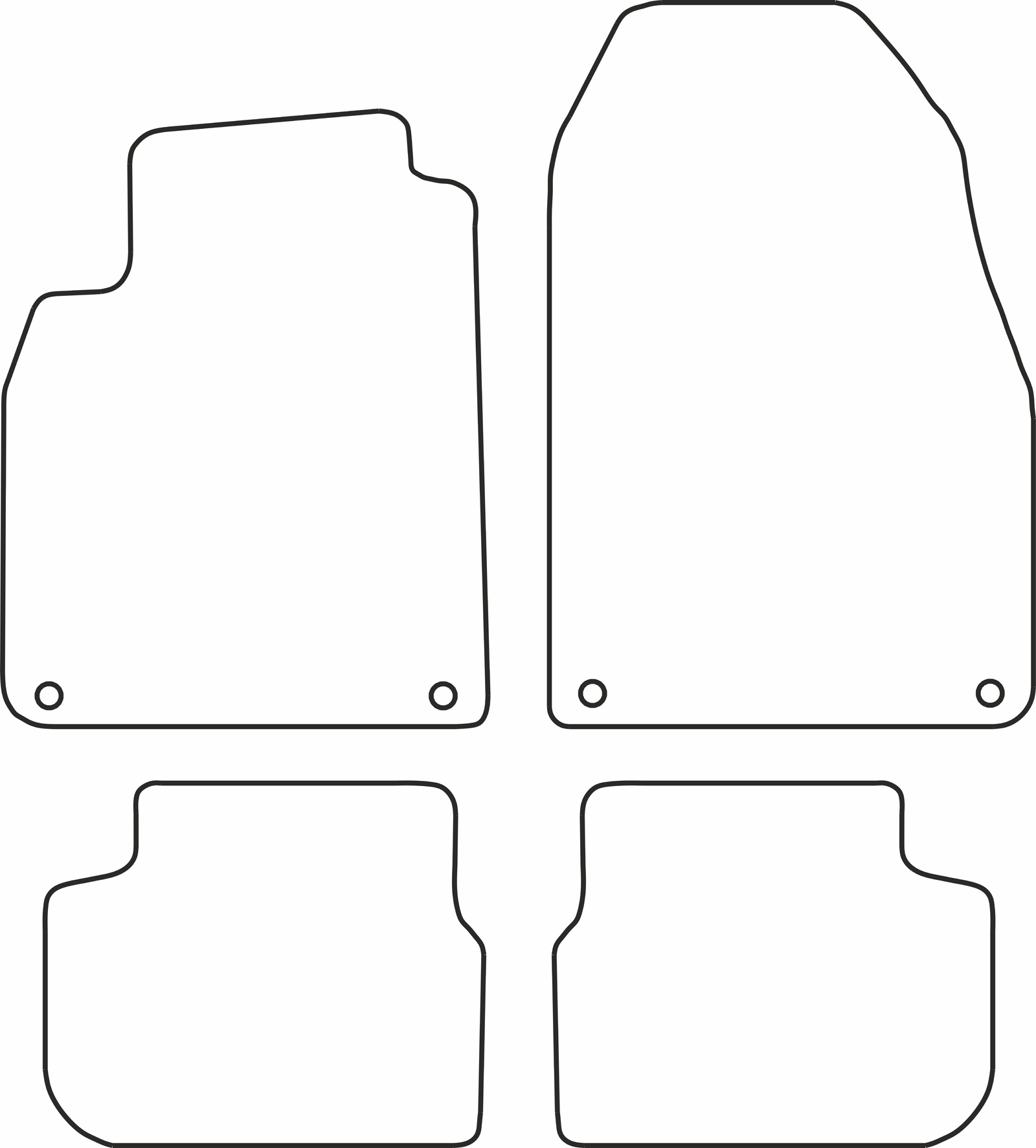 DYWANIKI WELUROWE SAAB 9-3 2003>2008 *Typ 5