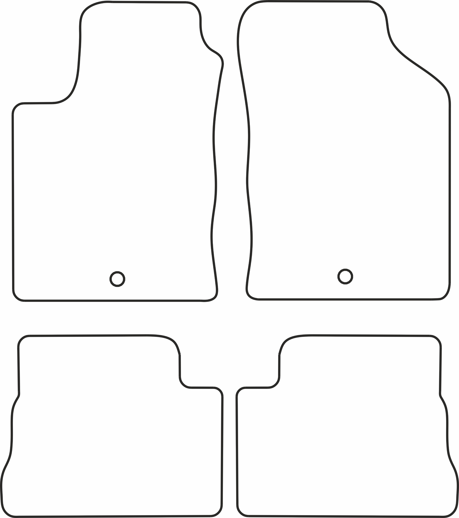 DYWANIKI WELUROWE HYUNDAI GETZ 2002>2008 *Typ 5