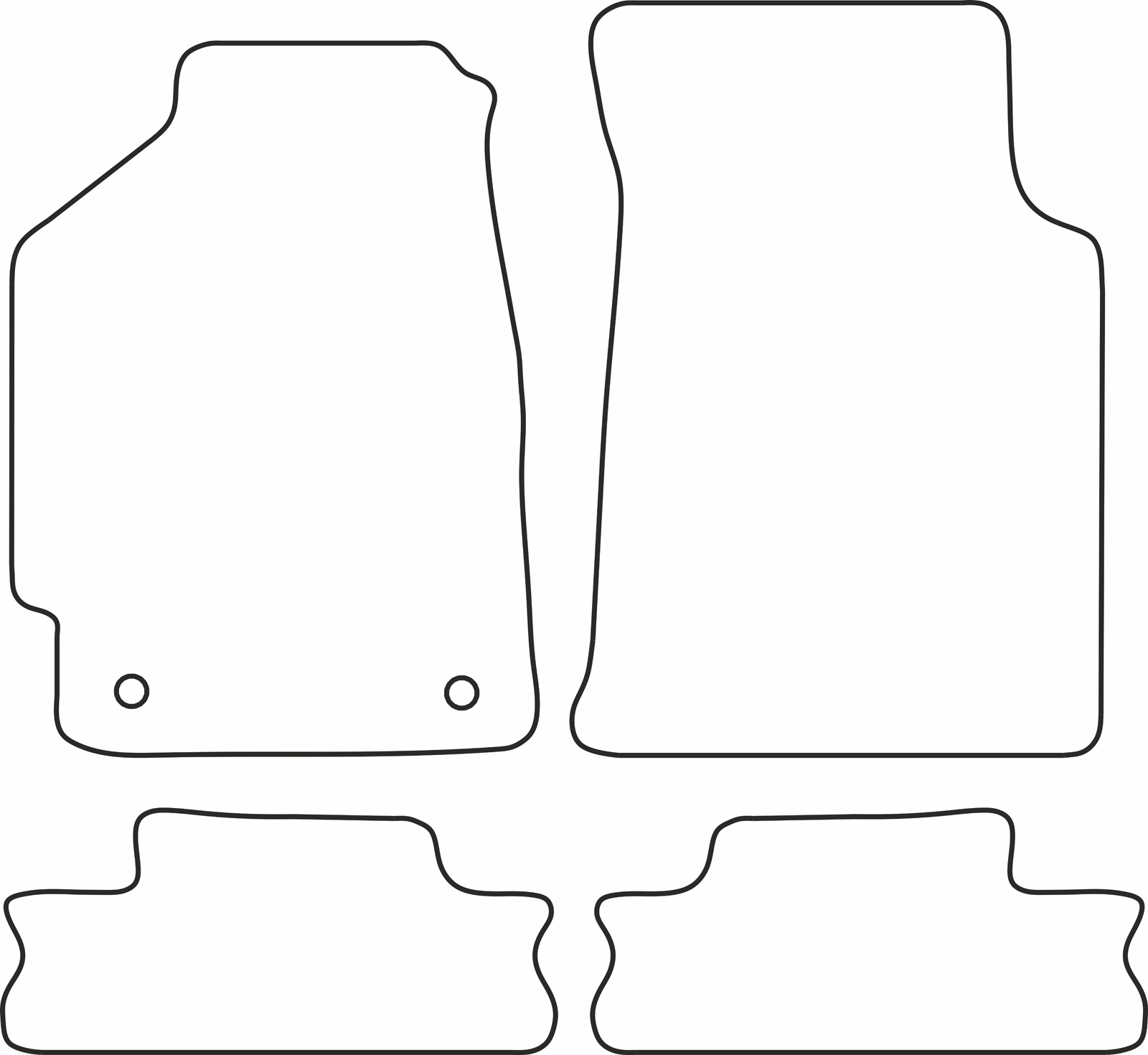 DYWANIKI WELUROWE HONDA CRX 1988>1992 *Typ 5