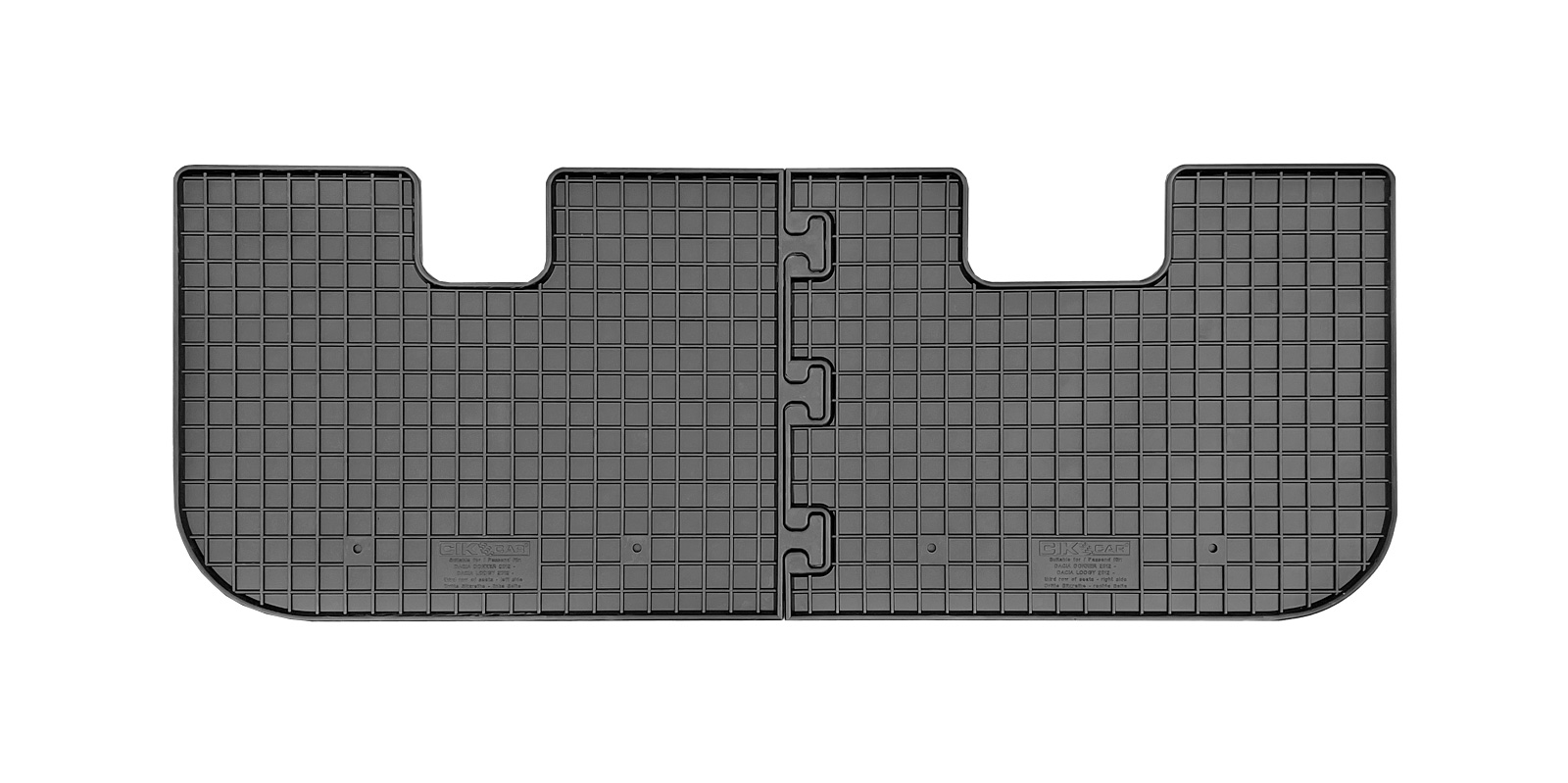 Dywaniki gumowe DACIA Dokker 5p. 2012> // DACIA Lodgy 2012> (III rząd / third row)