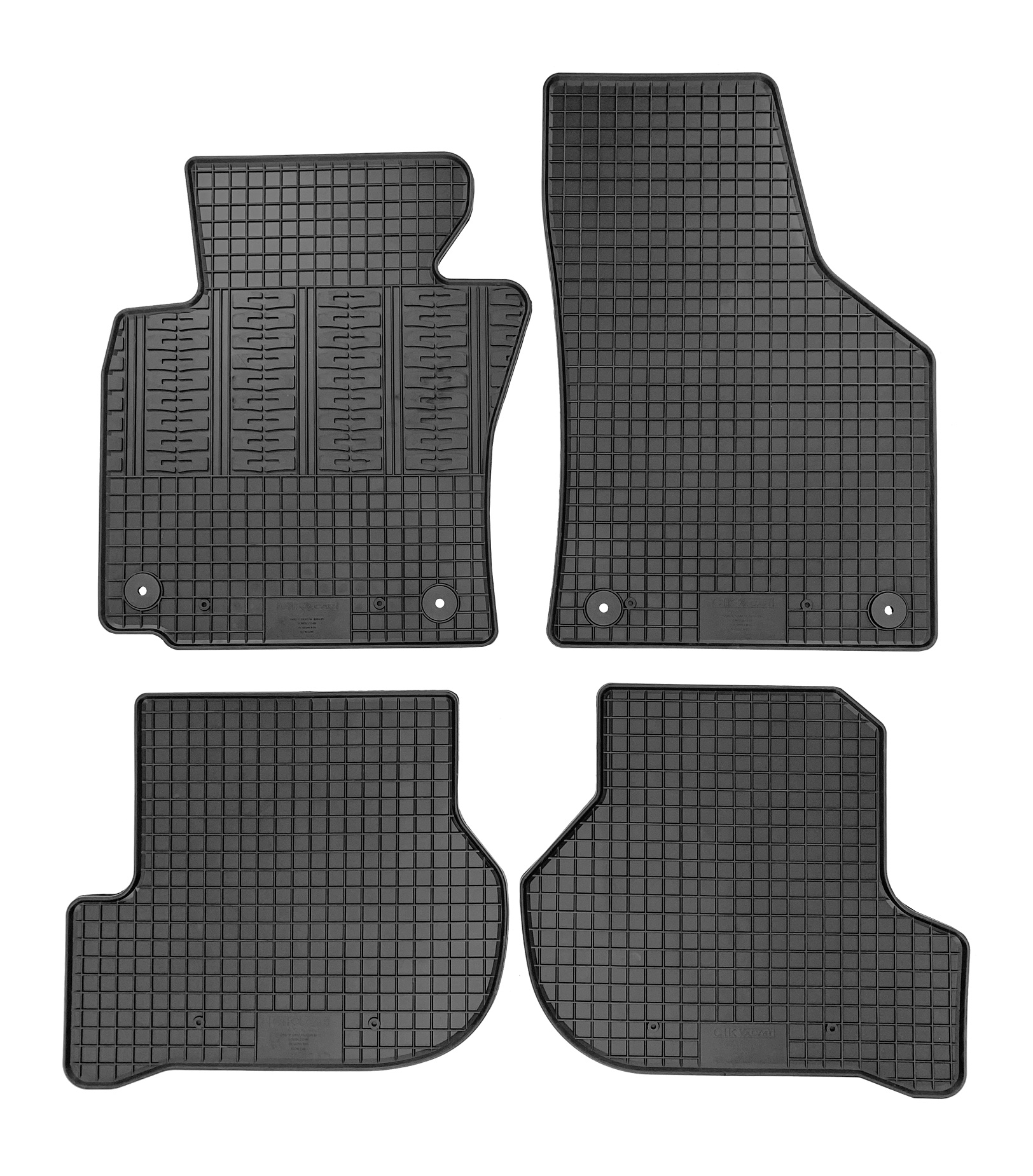 Dywaniki gumowe SEAT Leon II 2005> // SKODA Octavia II 2004> // VW Golf V 2003> // VW Golf VI 2008> // VW Jetta 2005> // VW Scirocco 2008>